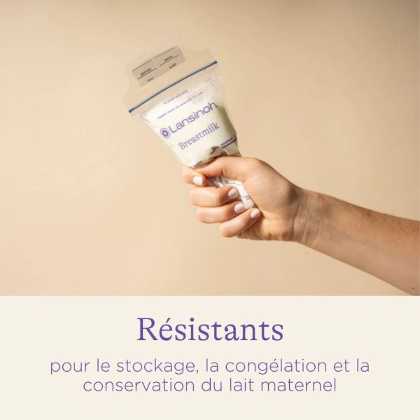 Lot de 25 sachets de conservation de lait maternel