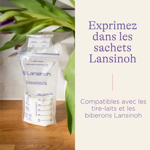 Lot de 50 sachets de conservation de lait maternel