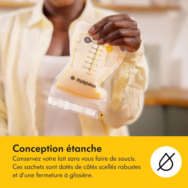 Sachets de conservation pour lait maternel 