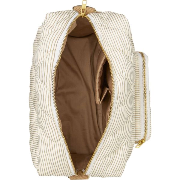 Petit sac à langer Rayures marron