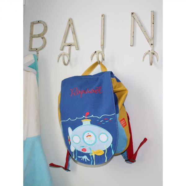 Sac à dos enfant Sous-marin personnalisable