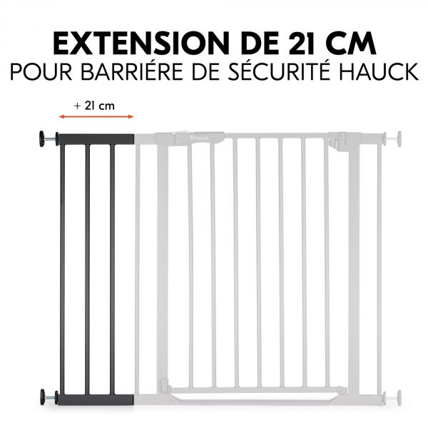 Extension pour barrière de sécurité 21 cm Black