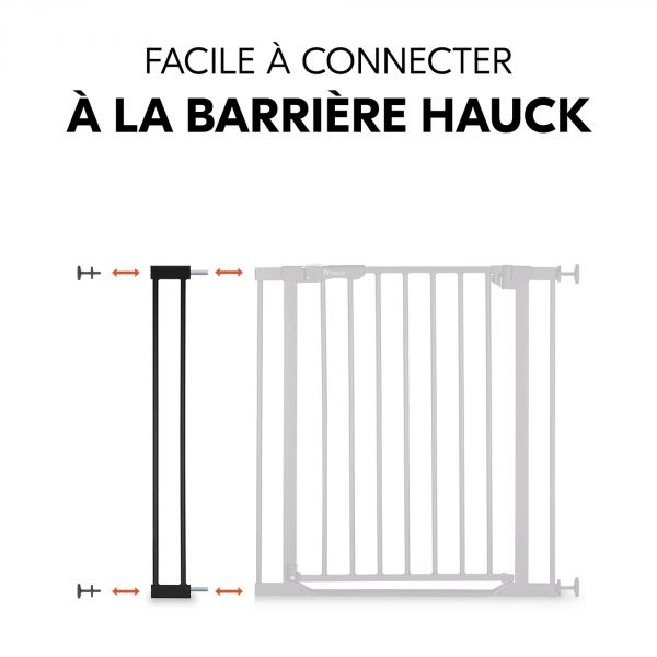 Extension pour barrière de sécurité 9 cm Black