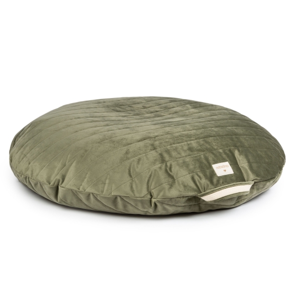 Pouf enfant Sahara Velvet Olive Green