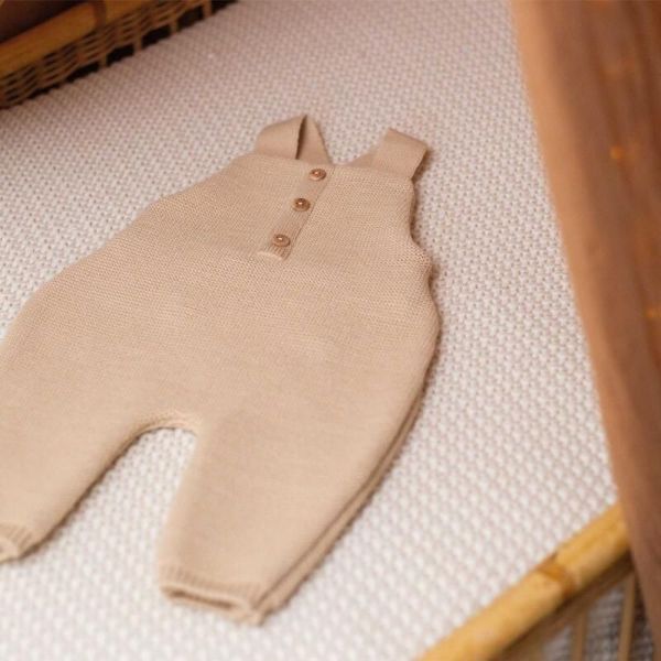 Salopette maille Caramel 1-3 mois