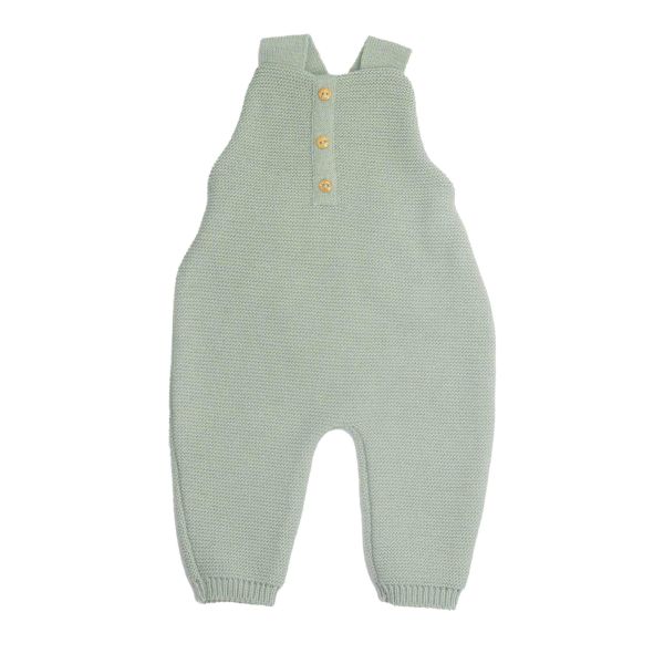 Salopette maille Vert Olive 1-3 mois