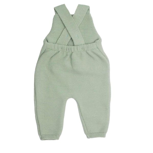 Salopette maille Vert Olive 1-3 mois
