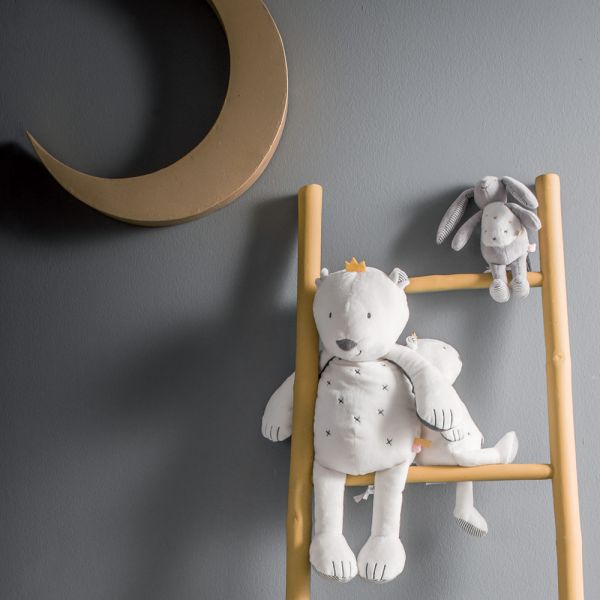 Peluche Ours blanc Sam Timeless 25 cm
