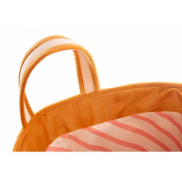 Panier de rangement jouets Savanna Velvet Farniente Yellow