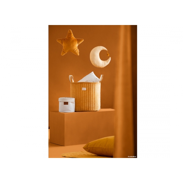 Panier de rangement jouets Savanna Velvet Farniente Yellow