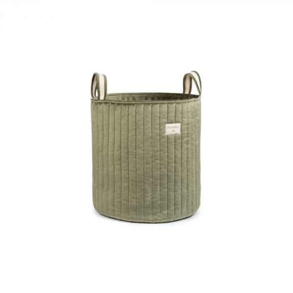 Panier de rangement jouets Savanna Velvet Olive Green