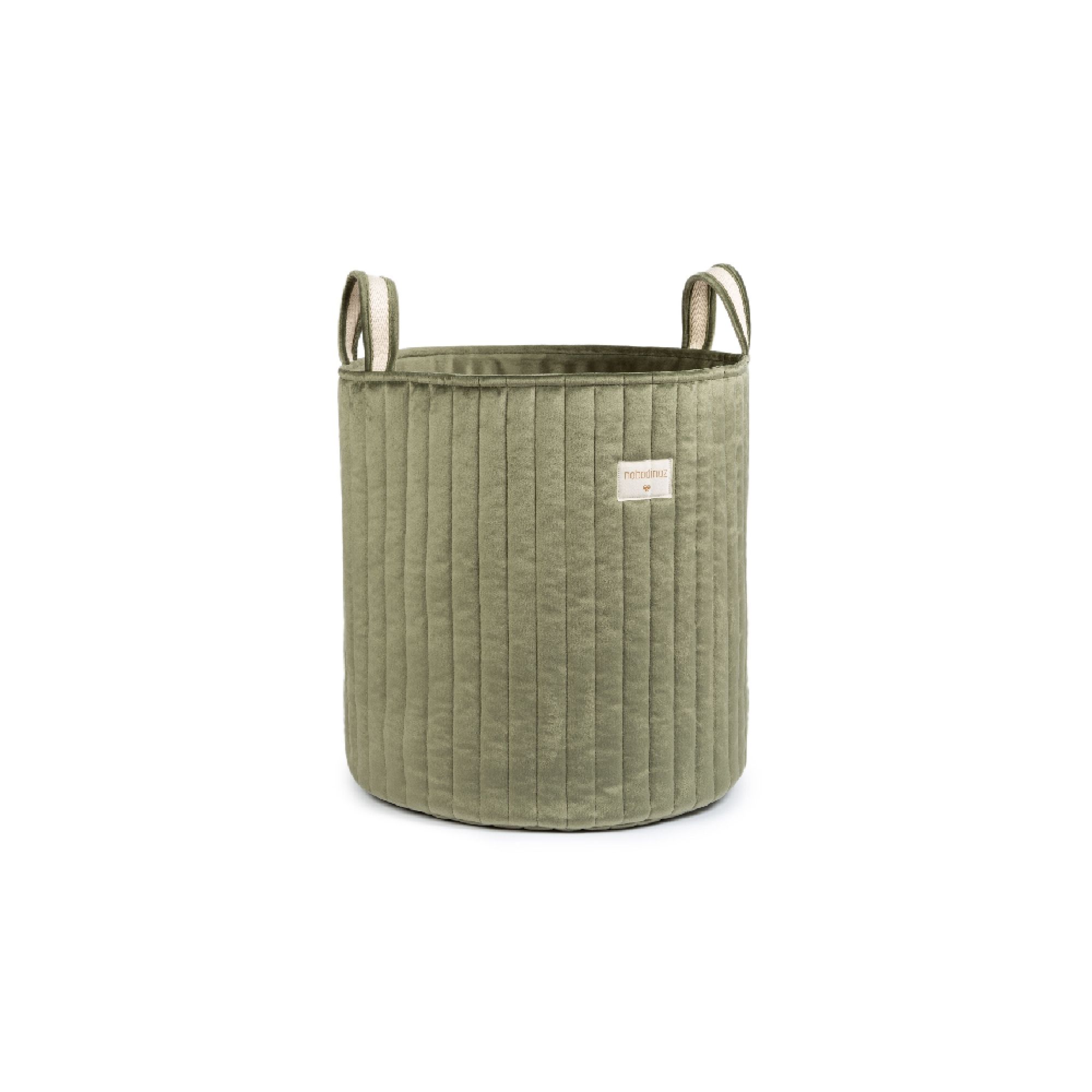 Panier rangement jouet Savanna Velvet Olive Green - Made in Bébé