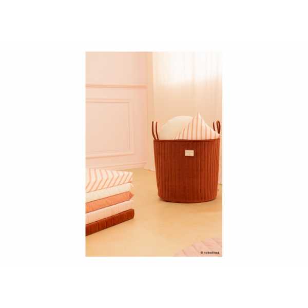 Panier de rangement jouets Savanna Velvet Wild Brown