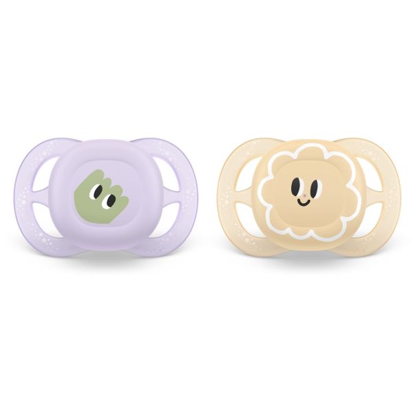 Lot de 2 sucettes Ultra Start 0-2 mois SCF075/13