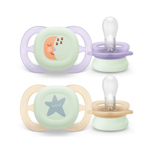 Lot de 2 sucettes Ultra Start 0-2 mois SCF075/17