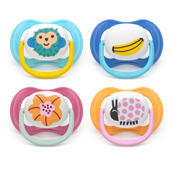 Lot de 2 sucettes Ultra Air 6-18 mois SCF080/28