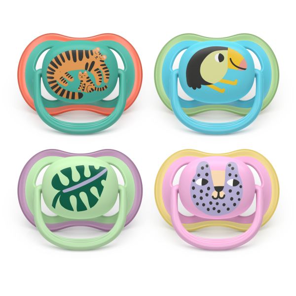 Lot de 2 sucettes Ultra Air 6-18 mois SCF087/15