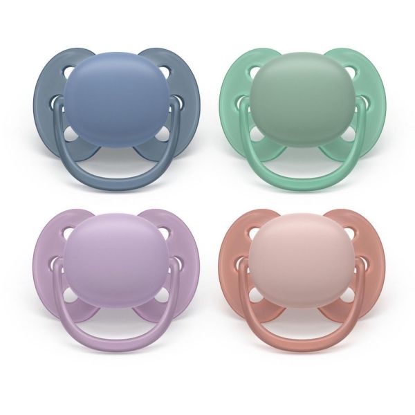 Lot de 2 sucettes Ultra Soft 6-18 mois SCF091/44