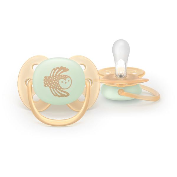 Lot de 2 sucettes Ultra Soft 0-6 mois SCF094/11