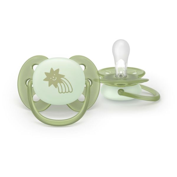 Lot de 2 sucettes Ultra Soft 0-6 mois SCF094/11