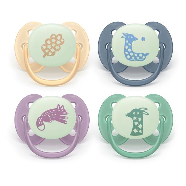 Lot de 2 sucettes Ultra Soft 6-18 mois SCF094/12