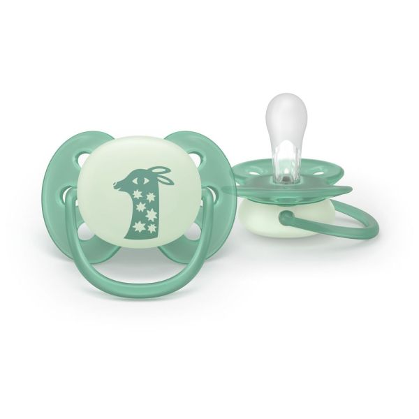 Lot de 2 sucettes Ultra Soft 6-18 mois SCF094/12