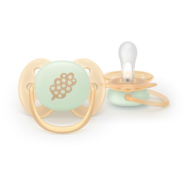 Lot de 2 sucettes Ultra Soft 6-18 mois SCF094/12