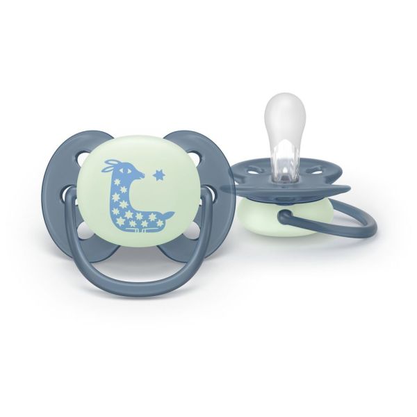 Lot de 2 sucettes Ultra Soft 6-18 mois SCF094/12