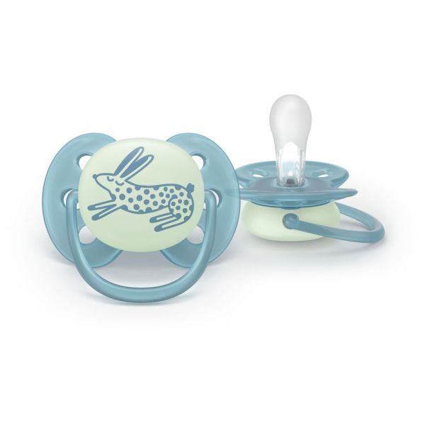 Lot de 2 sucettes Ultra Soft 18 mois et plus SCF094/13