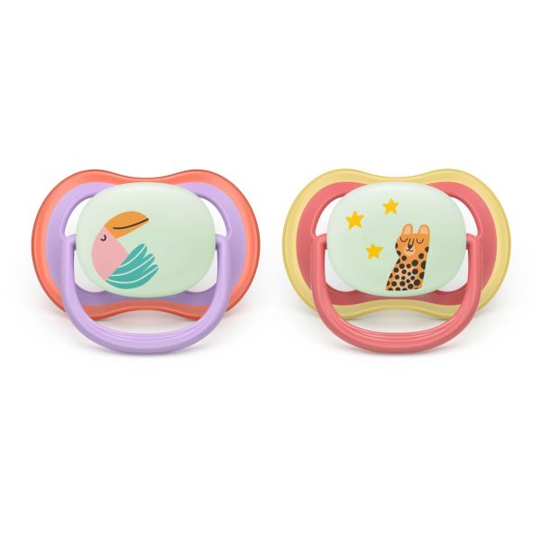 Lot de 2 sucettes Ultra Air 18 mois et plus SCF376/33