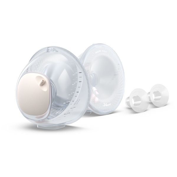 Lot de 2 Coquilles flacons de recueil de lait SCF439/01