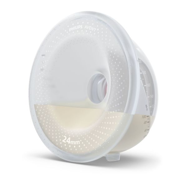 Lot de 2 Coquilles flacons de recueil de lait SCF439/01