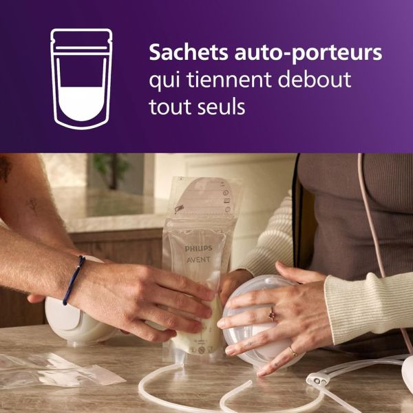 Lot de 50 sachets de conservation lait maternel 180ml