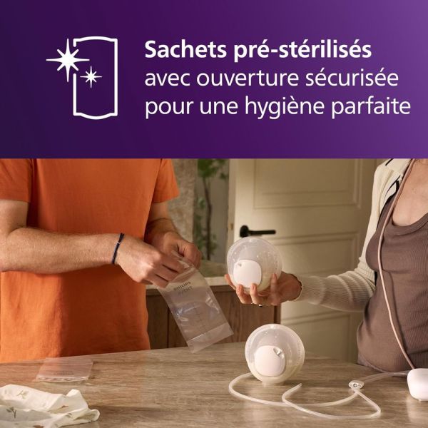 Lot de 50 sachets de conservation lait maternel 180ml