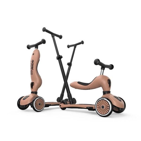 Porteur évolutif en trottinette Highwaykick 1 Mocha