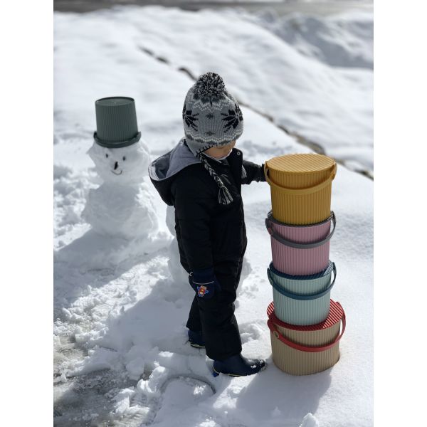 Panier de rangement seau Omni Outil 10 litres Gris