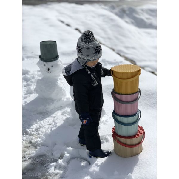 Panier de rangement seau Omni Outil 8 litres Ivoire