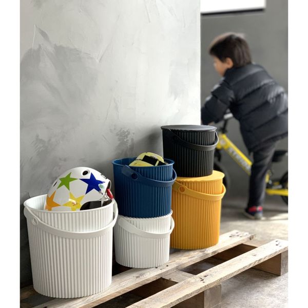 Panier de rangement seau Omni Outil 8 litres Ivoire