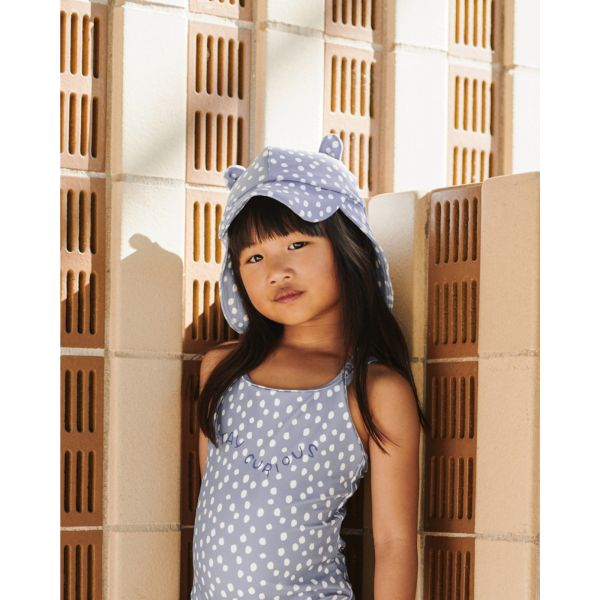 Chapeau de soleil anti-UV bébé Senia Dot Dusty lavender 6-9 mois