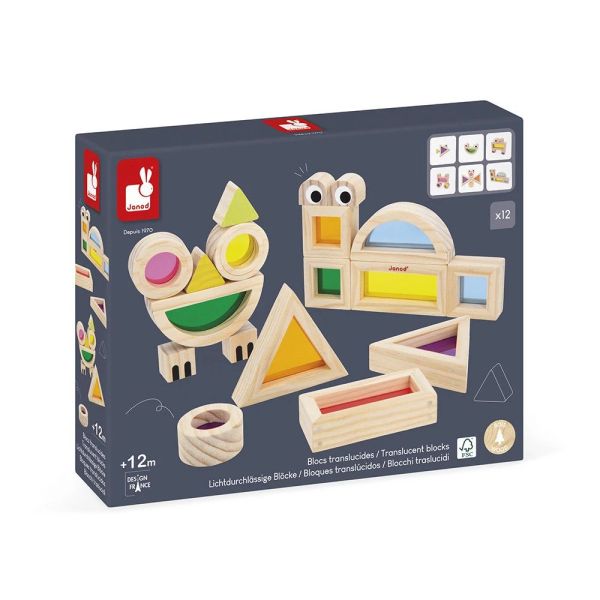 Jeu en bois sensoriel Blocs à assembler