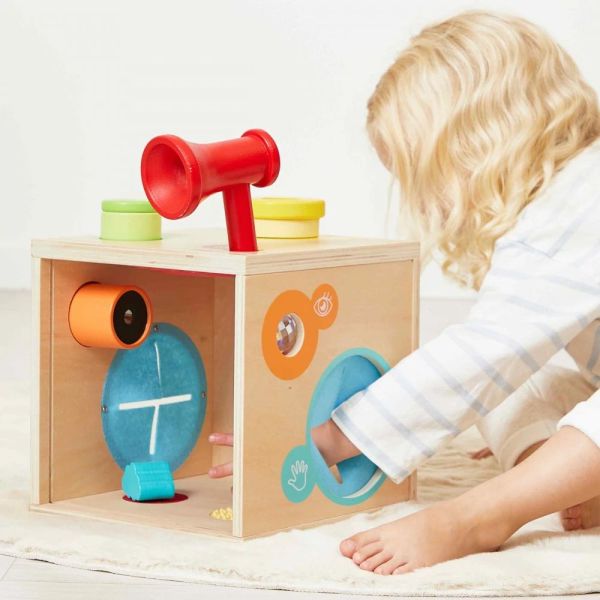 Cube d'activités Boîte sensorielle pour enfant