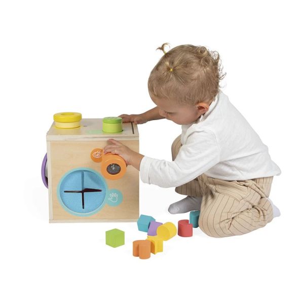 Cube d'activités Boîte sensorielle pour enfant