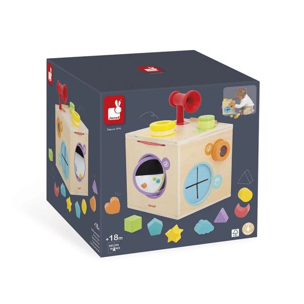 Cube d'activités Boîte sensorielle pour enfant