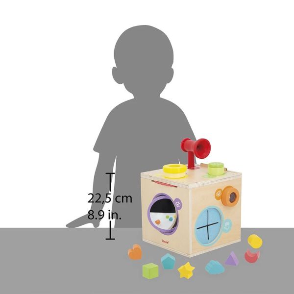 Cube d'activités Boîte sensorielle pour enfant