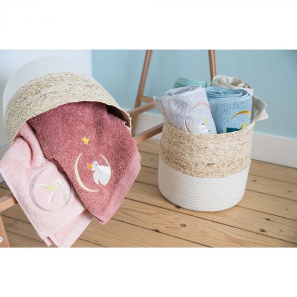 Serviette de bain 100x100 cm Lapin personnalisable