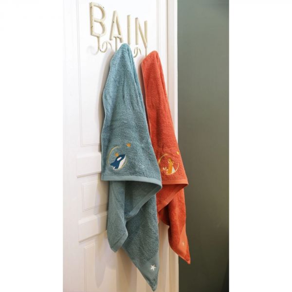 Serviette de bain 100x100 cm Orque océan personnalisable