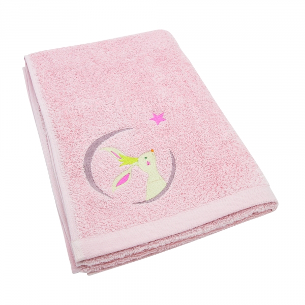 Serviette de bain 50x100 cm Lapin personnalisable