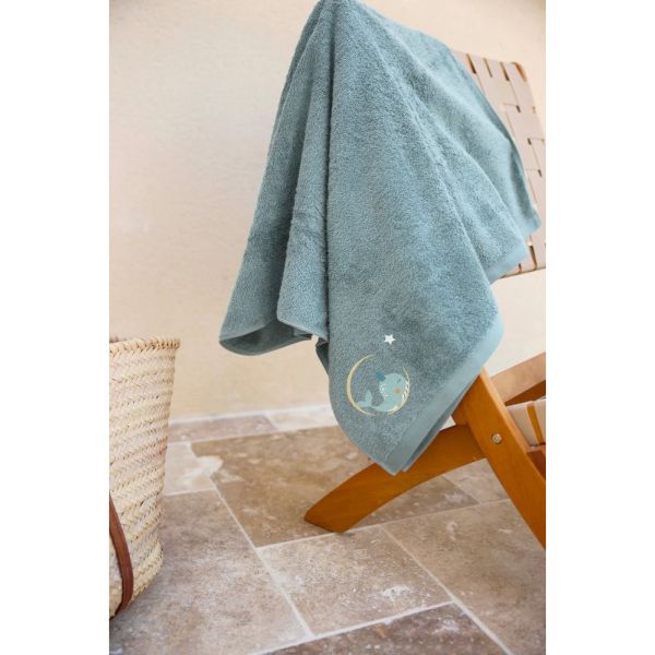 Serviette 70 x 140 Baleine Lagon