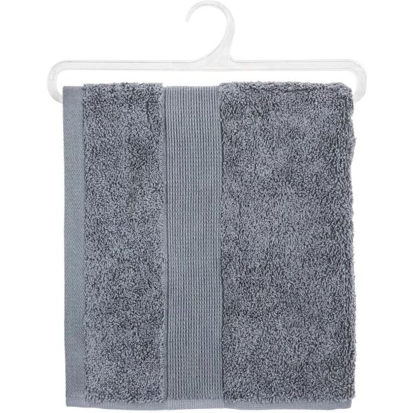 Serviette de bain coton 50 x 90 cm - Gris foncé
