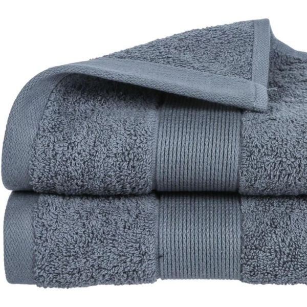 Serviette de bain coton 50 x 90 cm - Gris foncé